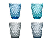 Set di 4 bicchieri in policarbonato, capacità 300 ml, impilabili