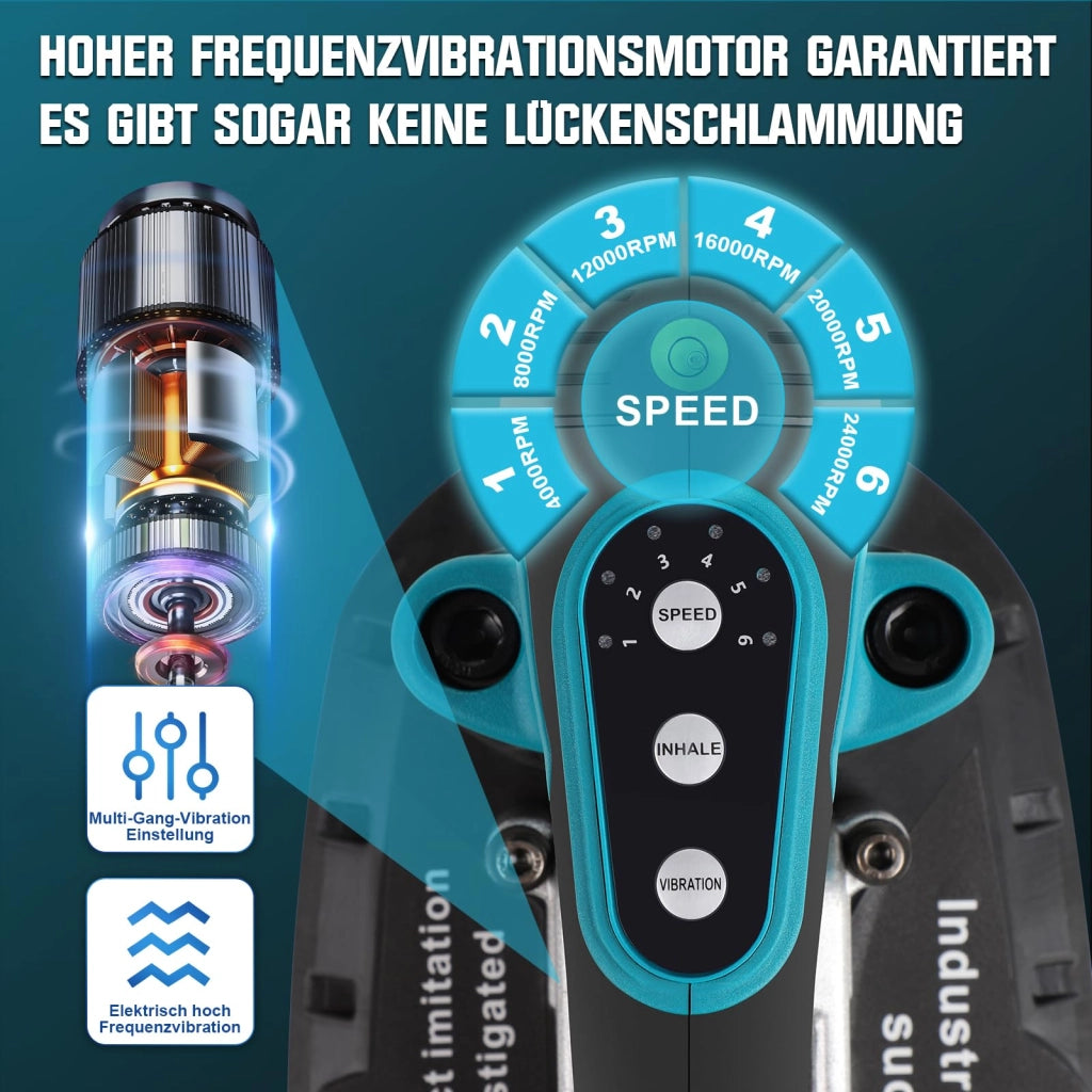 Vibrazione per piastrelle, 260W, 6 velocità, 24000 giri/min, ventosa per il sollevamento con capacità di 250 kg