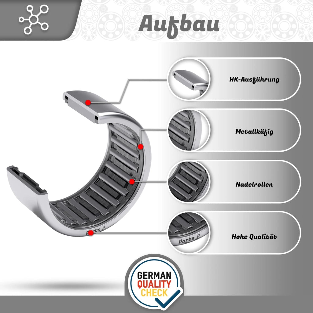 Bussola di guida HK2530, dimensioni 25x32x30 mm, conforme alle norme DIN 618 e ISO 3245