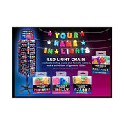 Tubetto luminoso a LED con lettere, personalizzabile, 16 cm, in plastica, finitura opaca