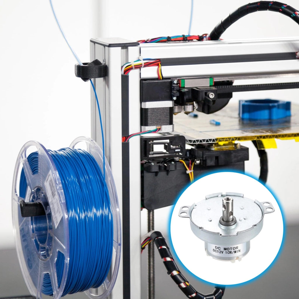 Motore a corrente continua 12V, 10 giri al minuto, modello JS-50T, per stampanti 3D