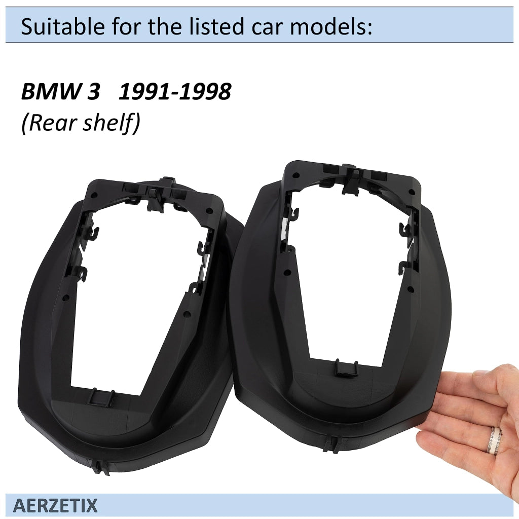 Kit di adattatori per altoparlanti per auto da 6x9", da installare nella tasca portaoggetti, compatibile con BMW Serie 3