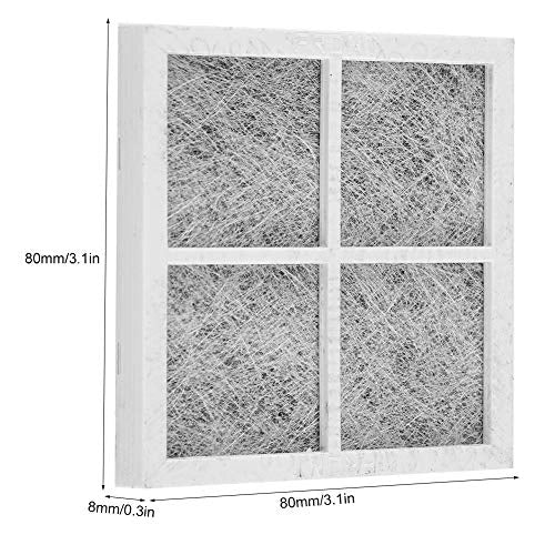 Confezione da 3 filtri per frigorifero compatibili con LT120F, a base di carbone attivo, dimensioni 80x80x8 mm