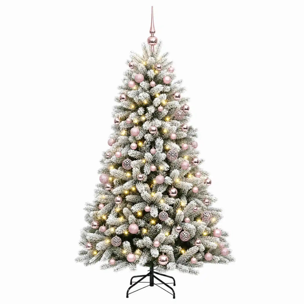 Albero di Natale Artificiale con Palline 180 cm 300 LED 3466713