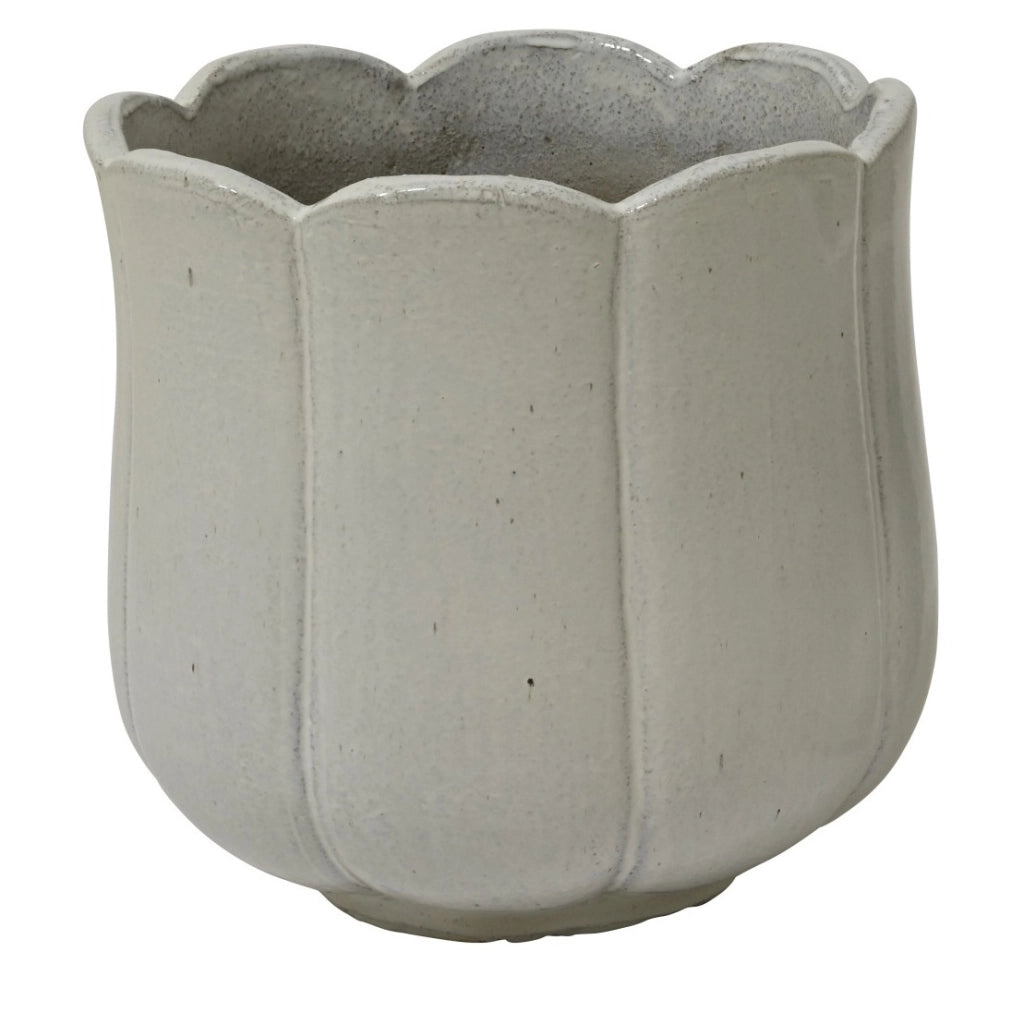 PORTAVASO BLOSSOM D.42XH42,5CM GRIGIO TERRACOTTA