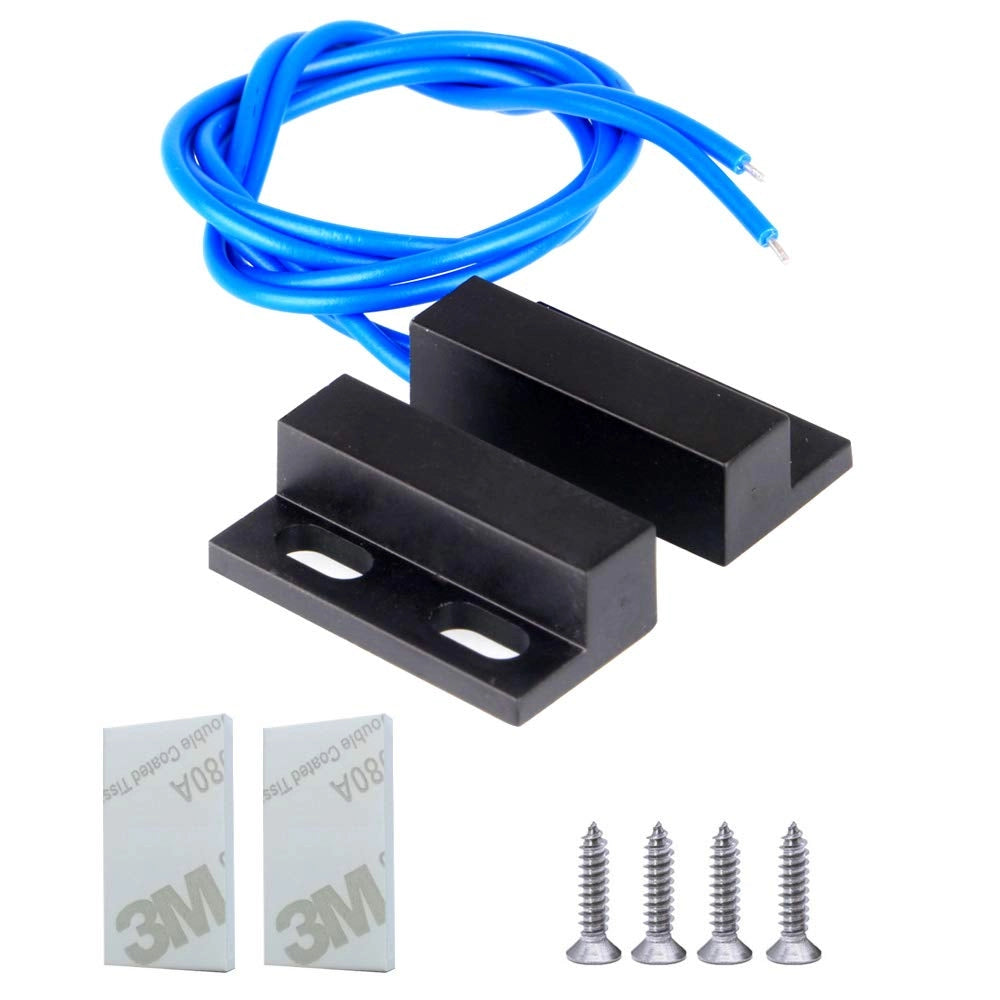 Sensore magnetico per porte/finestre, normalmente aperto, 1 set, 100-240 V