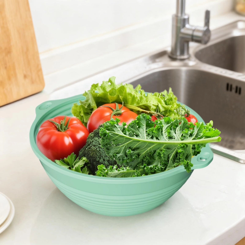 Cesto di silicone verde per la fermentazione, riutilizzabile, confezione singola
