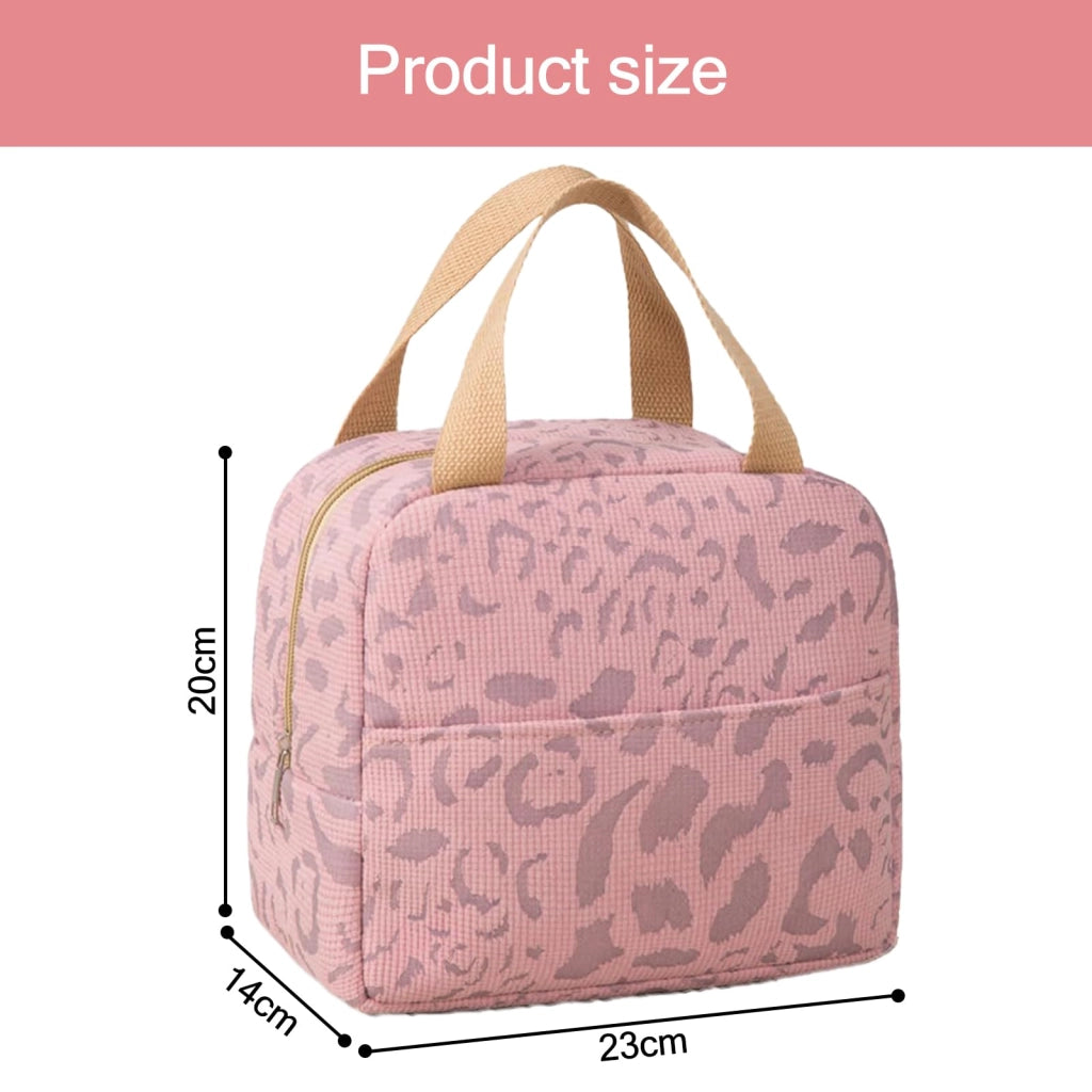 Borsa termica per pranzo, da donna, dimensioni 30x20 cm, peso 110 g, colore rosa