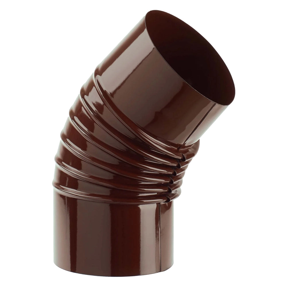 GOMITO SMALTATO PER STUFE ø 10 - 45° colore marrone