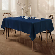 Tovaglia rettangolare in poliestere, 140x240 cm, blu scuro