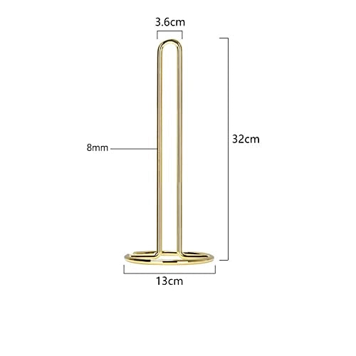 Portarotolo da cucina in bambù, base in bambù, 32 cm