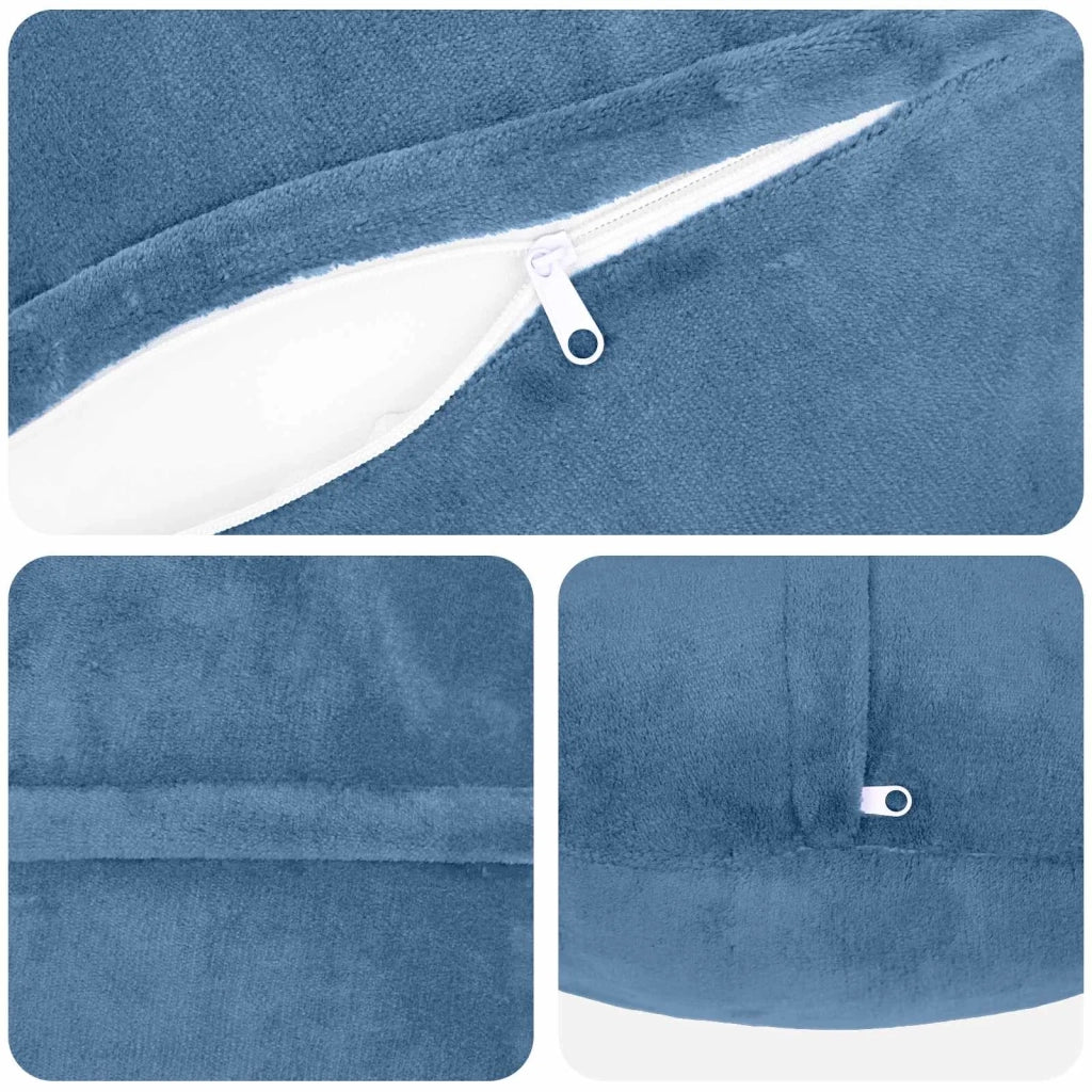 Federa 2 pz HEERLEN Azzurro Diam. 50 cm Flanella 922791