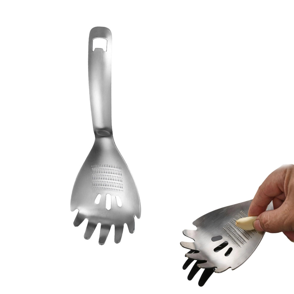 Accessori da cucina in acciaio inossidabile 5-in-1: pressa per aglio, tritatutto per patate