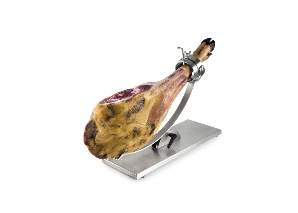 Supporto per prosciutto, acciaio inossidabile, 50x18x20,5 cm, girevole
