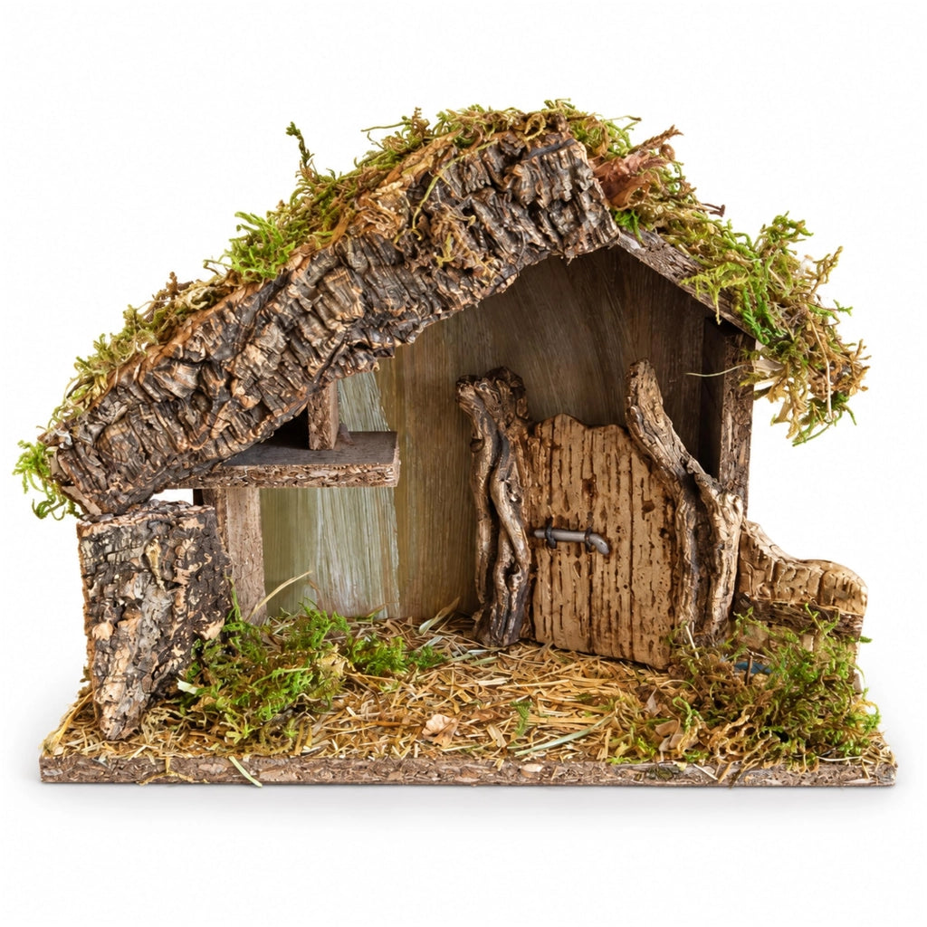Set per presepe mini compatto con recinzione, dimensioni 27x11x20 cm