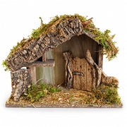 Set per presepe mini compatto con recinzione, dimensioni 27x11x20 cm