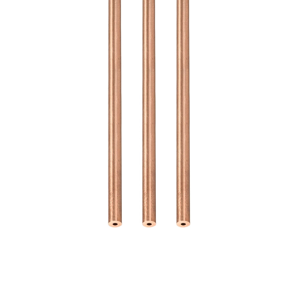 Tubo di rame 3x1x300 mm, confezione da 3 pezzi, per progetti fai-da-te e macchinari