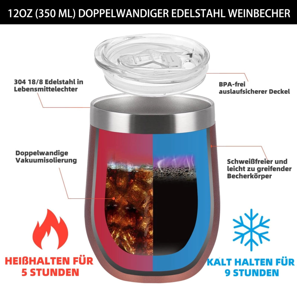 Tazza da caffè in acciaio inossidabile da 350 ml, con coperchio e cannuccia