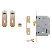 KIT PER PORTE SCORREVOLI finitura ottone lucido