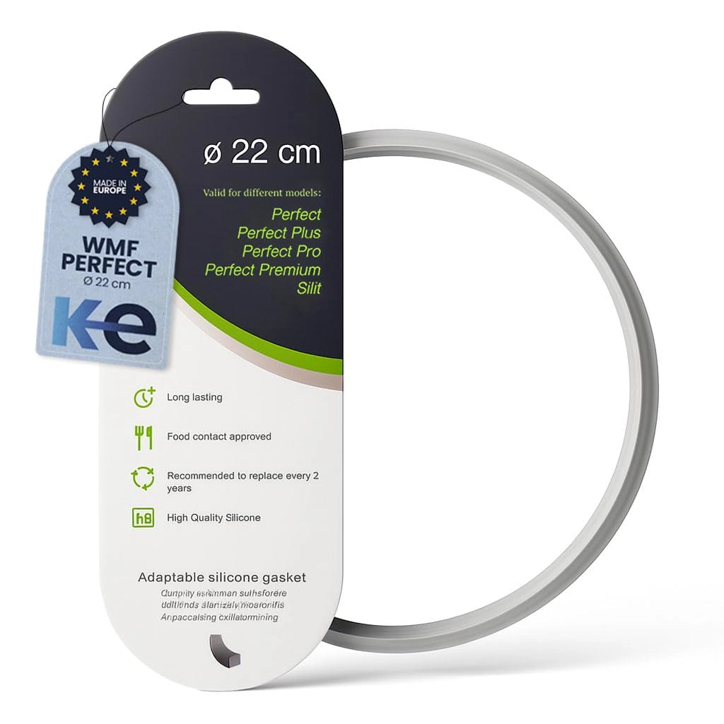 Guarnizione in silicone per pentola a pressione, diametro 22 cm, compatibile con WMF Perfect Plus
