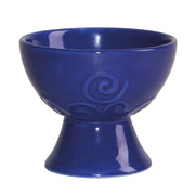Portacenere Helena blu, in Vetroceramica, altezza: 9 cm, diametro: 12,5 cm