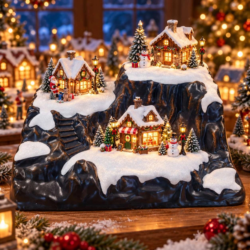 Base Ambientazione per Presepe o Giostrine Natalizie in Plastica – 54x39x20 cm