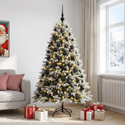 Albero di Natale Artificiale con Palline 210 cm 300 LED 3466448