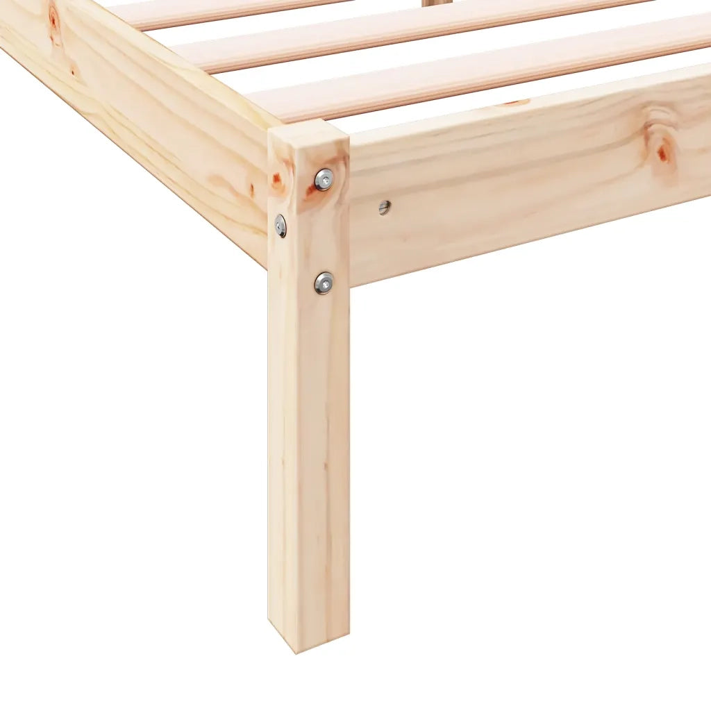Letto Extra Lungo senza Materasso-Struttura Letto 180x210 cm in Legno di Pino 950038