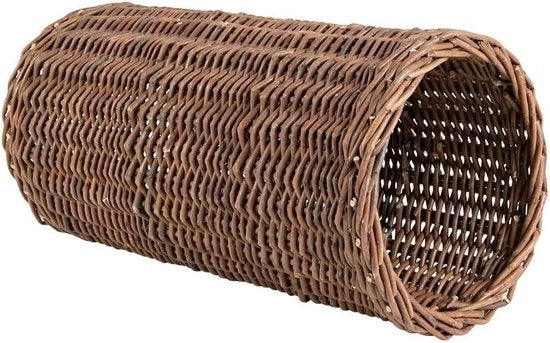 Tunnel per hamster - Wicker marrone, 25 x 10 cm