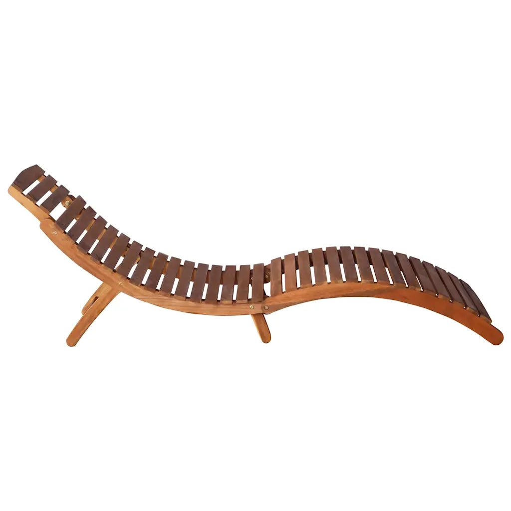 Lettini Prendisole 2 pz con Tavolo e Cuscini in Legno d'Acacia 3077385