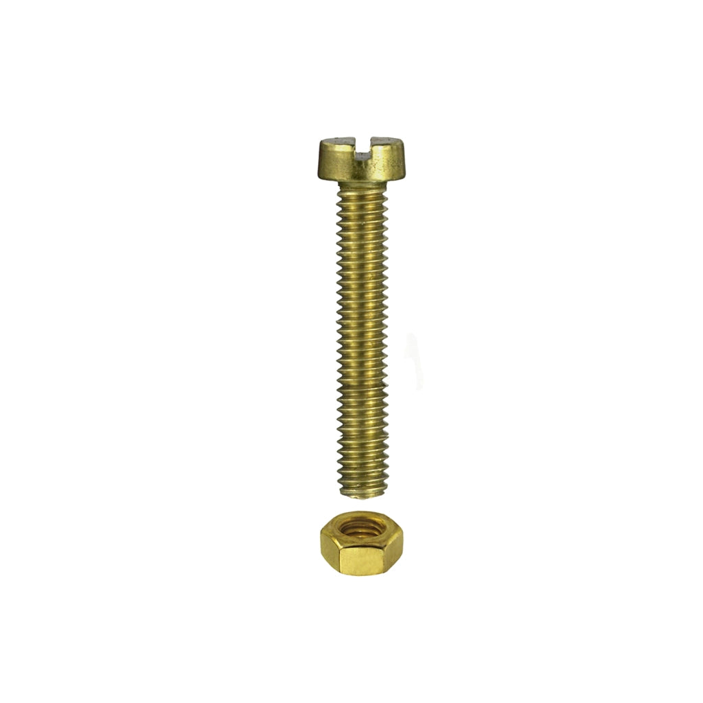 Viti per metallo testa cilindrica ottone M3 x 10 - 20 pz.
