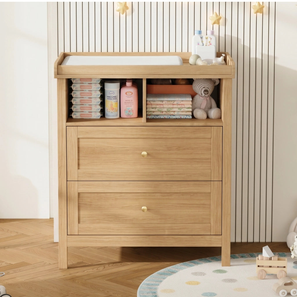 CASSETTIERA FASCIATOIO con piano removibile 82x50x90 cm MDF naturale