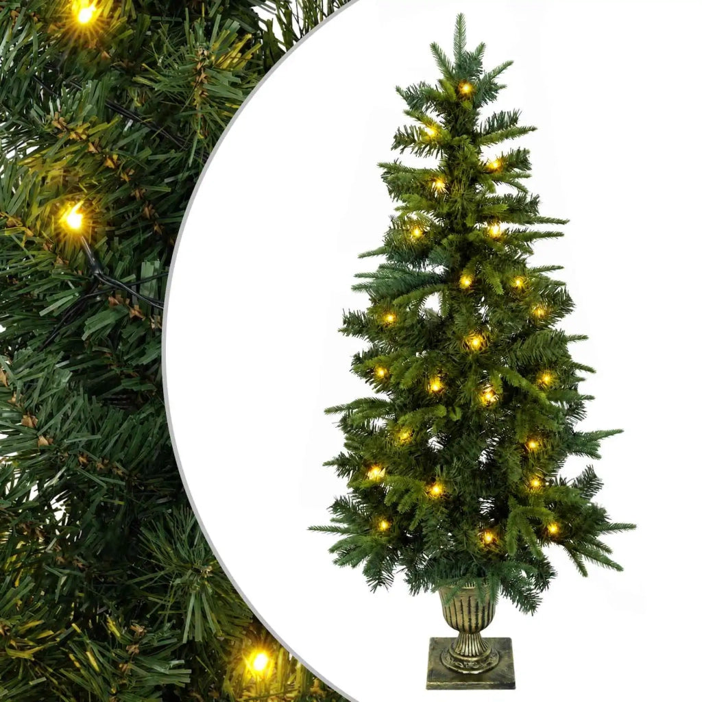 Albero di Natale Mini 120 cm 100 LED Bianco caldo PVC e PE 42056953