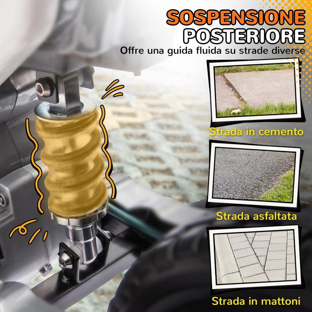 Moto Elettrica per Bambini con Rotelle ¨C Zephmum ¨C Arancione
