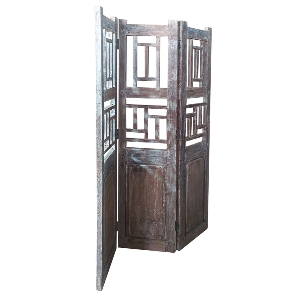 Paravento legno Marrone114x3x176h