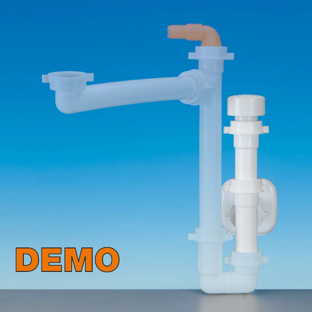 VALVOLA AUTOMATICA GLU GLU STOP PER BAGNO ANTIRIFLUSSO E ANTI RODITORE LIRA