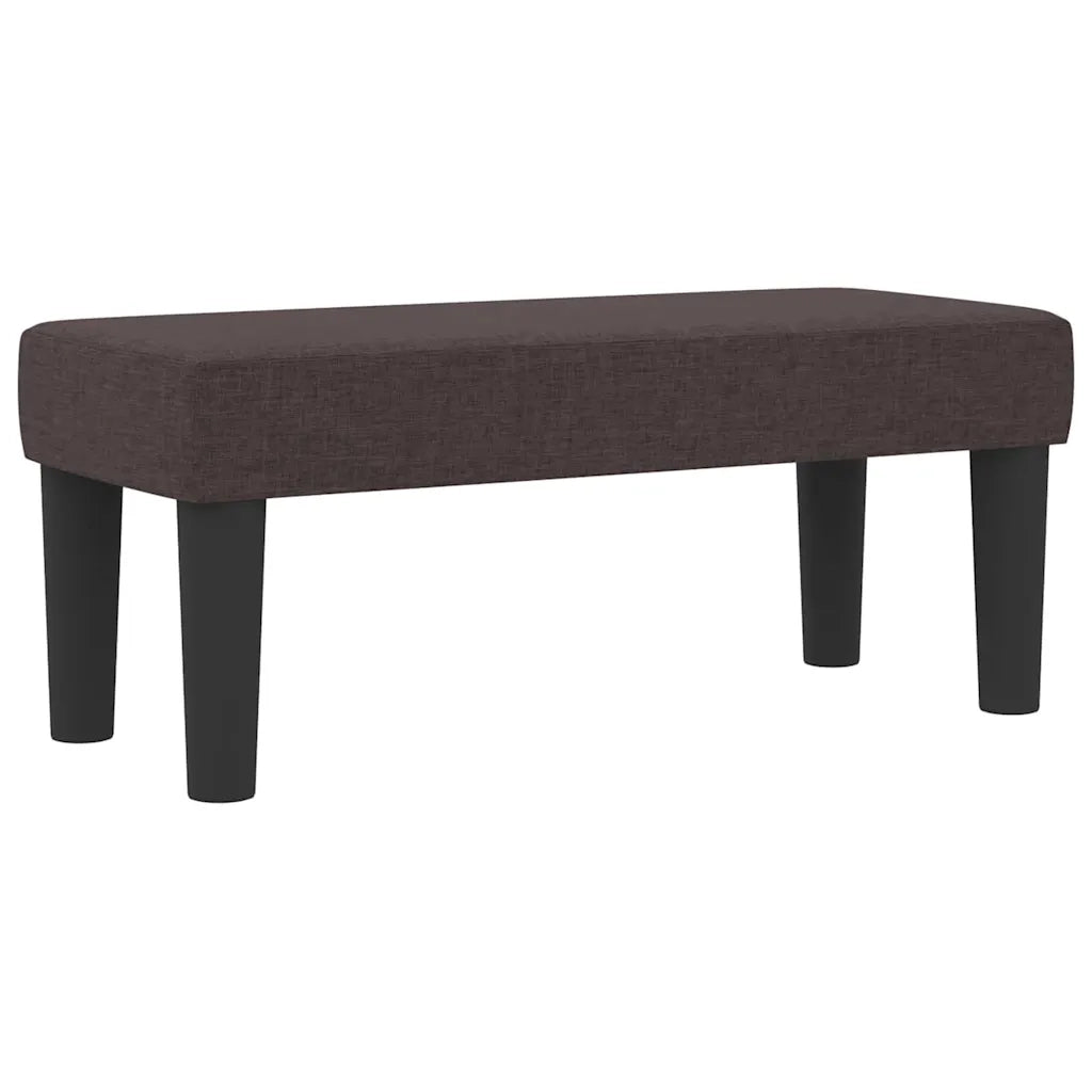 Letto a molle con materasso Marrone Scuro 80 x 200 cm Tessuto
