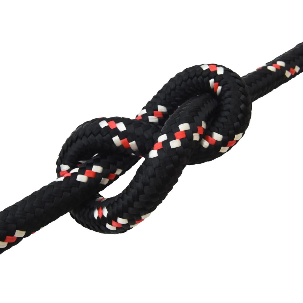 Corda da Barca 6 mm 5 m Nero e Rosso 42029567