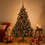 Albero di Natale artificiale verde con palline 180 cm 300 LED 3466885