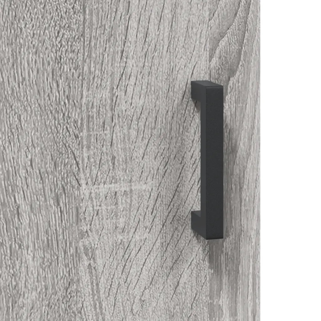 Mobile a Parete Grigio Sonoma 69,5x34x90 cm Legno Multistrato 830386