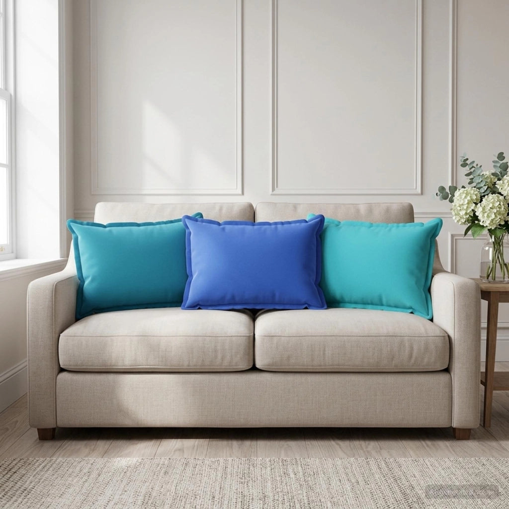 Cuscino 6 pz HOUTEN Azzurro 40 x 60 cm Poliestere 933371