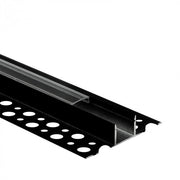 Profilo LED GN01 esterno nero diffusore trasparente 1m Ecolight