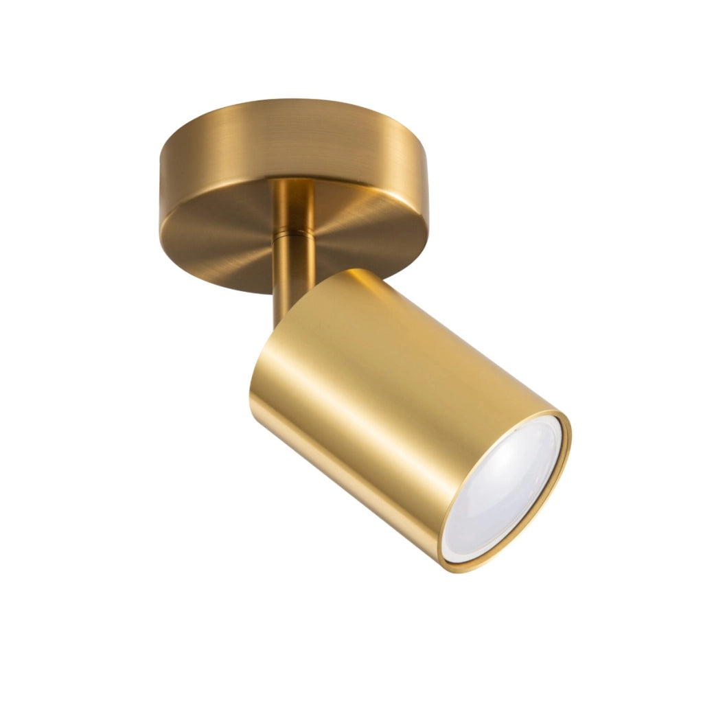 Faretto parete/soffitto oro alluminio 1xGU10 10W Polux