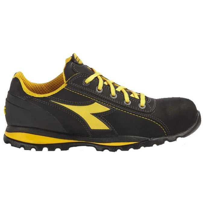 Diadora 701.170235 Glove Low S3S Scarpe Antinfortunistiche Pelle Nubuck Puntale Alluminio 200J Antiperforazione HRO FO Impermeabile colore Nero