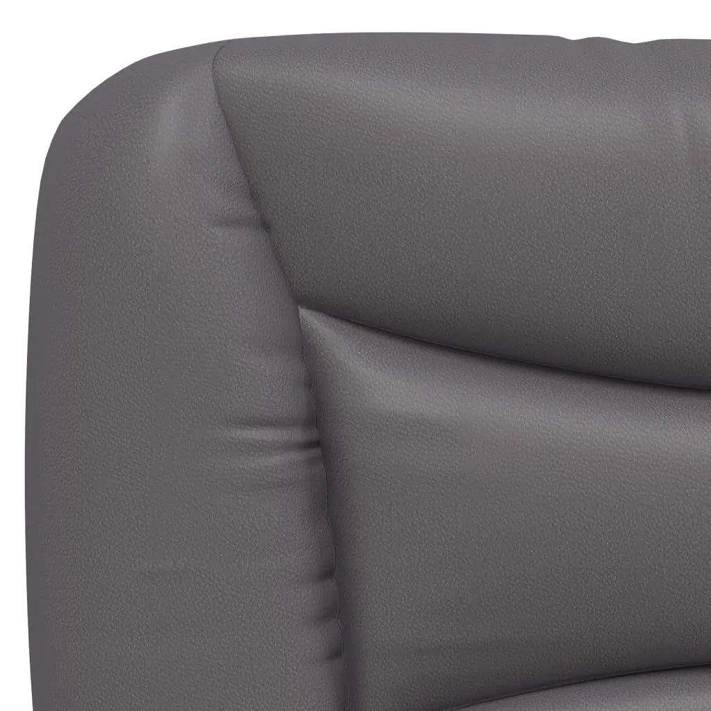 Letto con Materasso Hvar Grigio 180x200 cm in Similpelle
