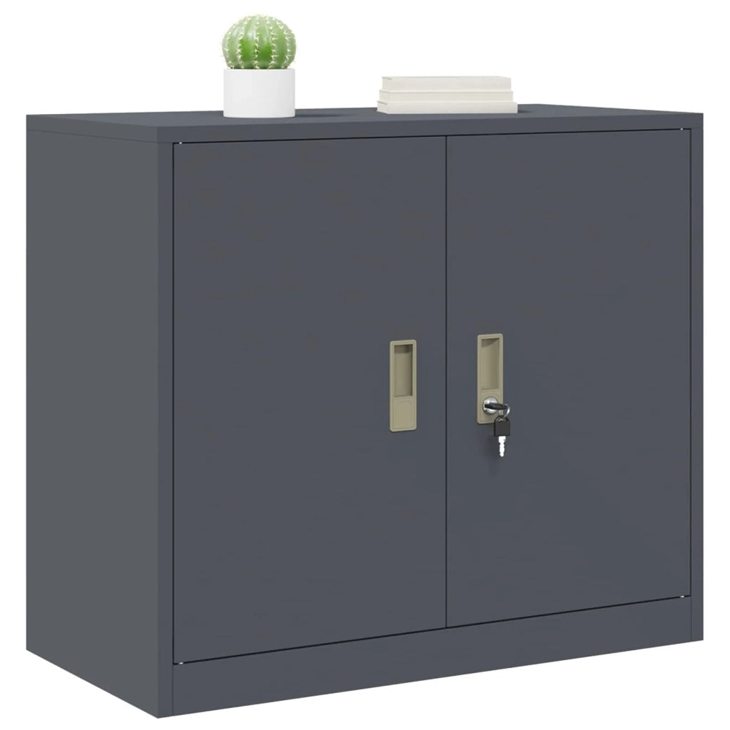 Armadio Antracite 80 x 40 x 70 cm Acciaio
