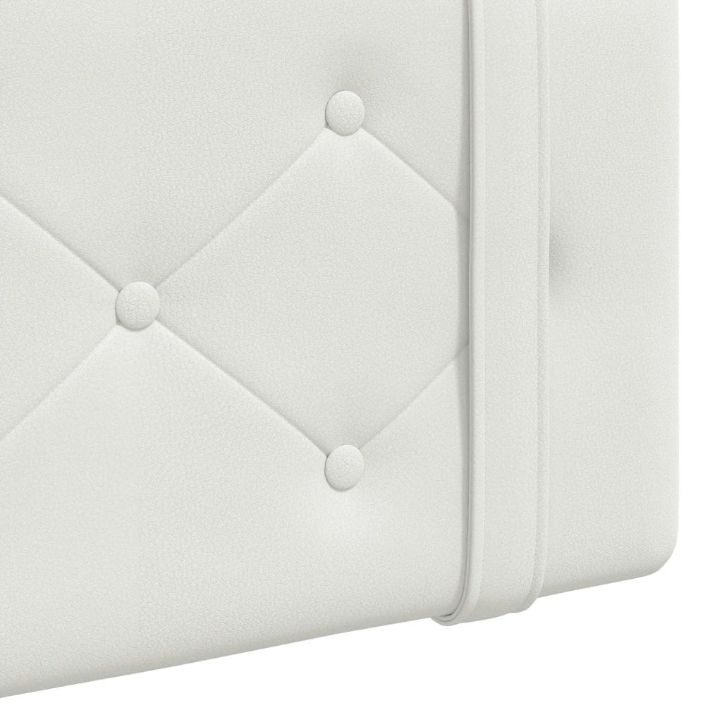 Testiera | Testata sospesa Bianco Similpelle