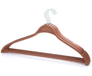Set 3 Pezzi Stampelle Grucce in Plastica per Giacche Marrone