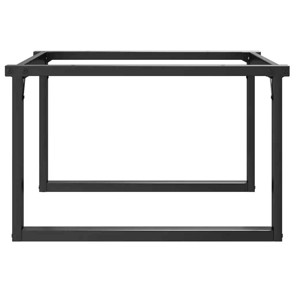 Telaio Gambe a O per Tavolino da Salotto 70x60x43 cm in Acciaio 357873