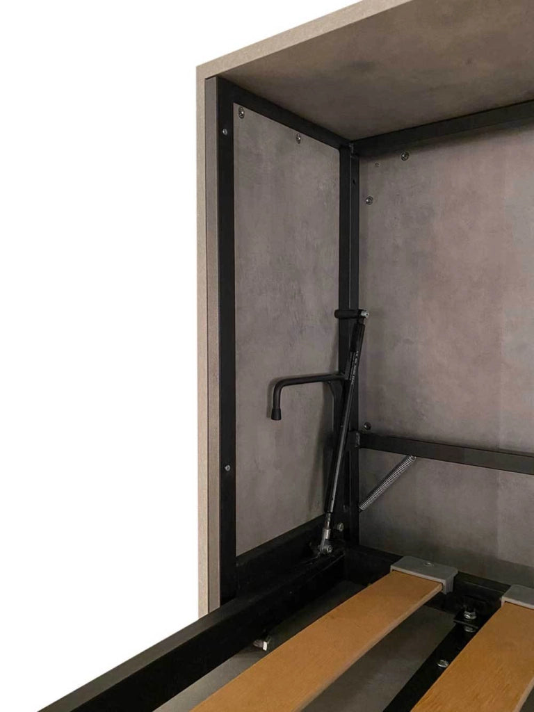 Letto Singolo a Scomparsa Salvaspazio Orizzontale Kando H97 cm Bianco
